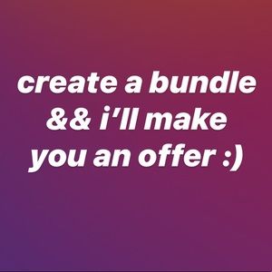 feel free to create bundles :)